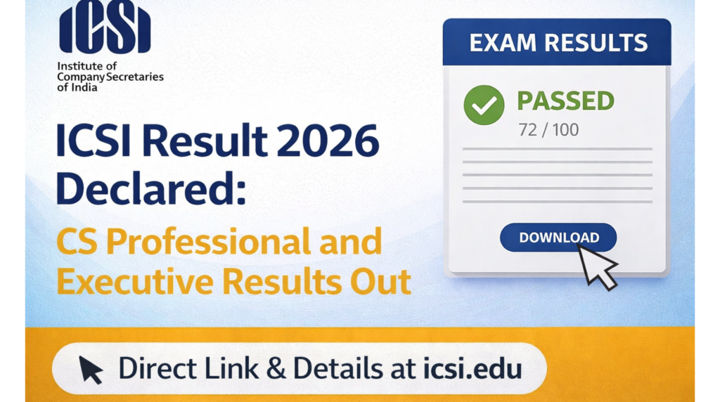 ICSI Result 2026
